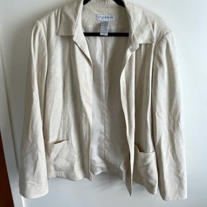 Vintage linen blazer